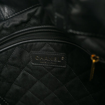 Chanel Shiny Calfskin Quilted Chanel 22 Backpack Black 6 of 10