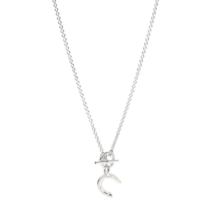 Hermes Sterling Silver Horseshoe Toggle Necklace 1 of 5