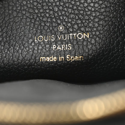 Louis Vuitton Empreinte Monogram Giant Double Zip Pochette Black Cream 6 of 9