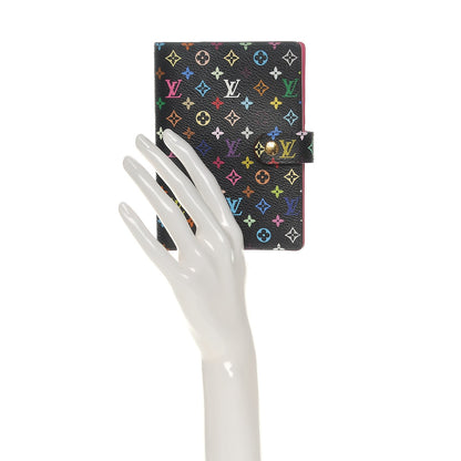 Louis Vuitton Monogram Multicolor Small Ring Agenda Cover Black Grenade 2 of 6