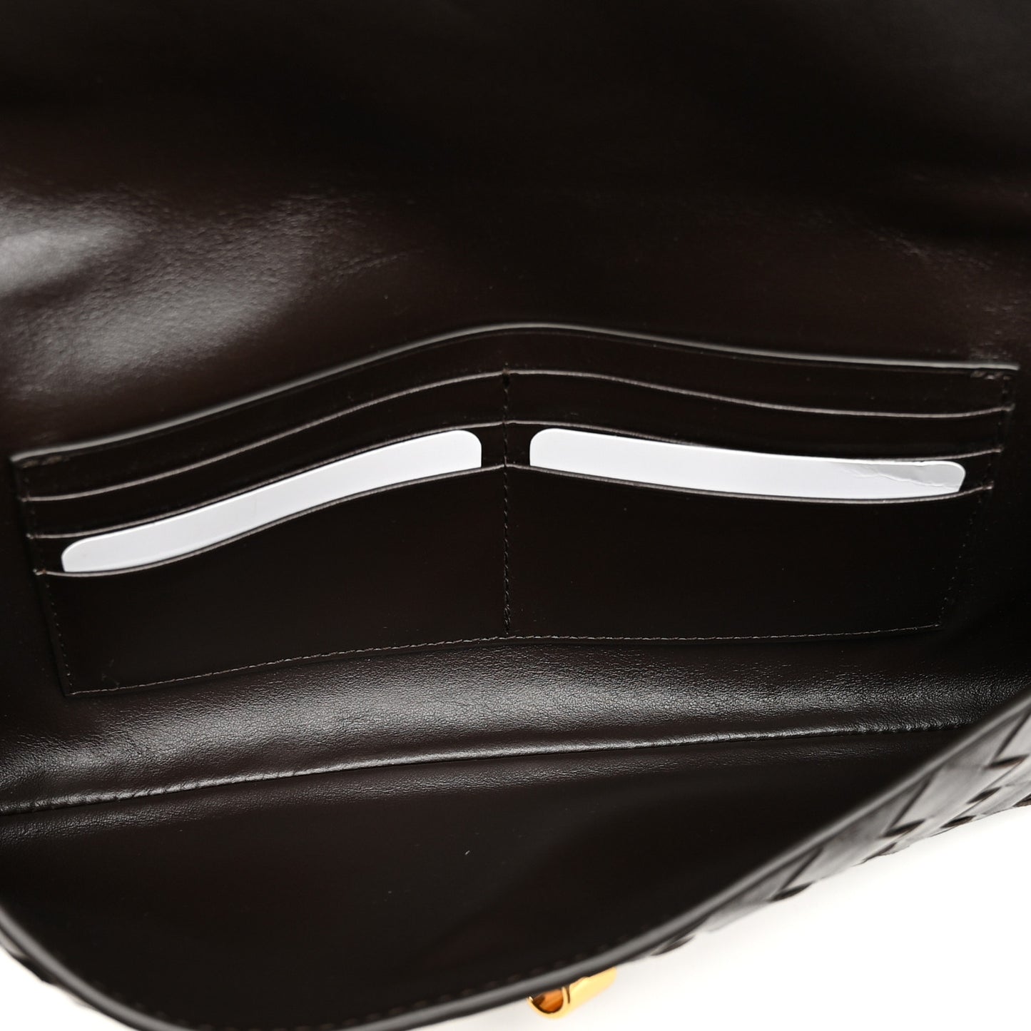 Nappa Intrecciato Long Andiamo Top Handle Clutch  Fondant