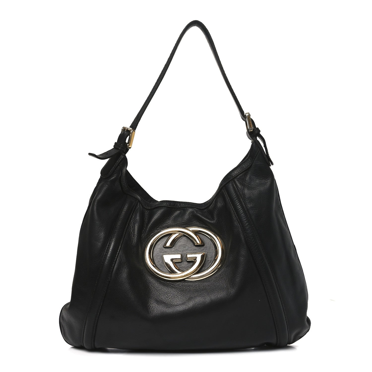 Gucci Calfskin Medium Britt Hobo Black 1 of 10