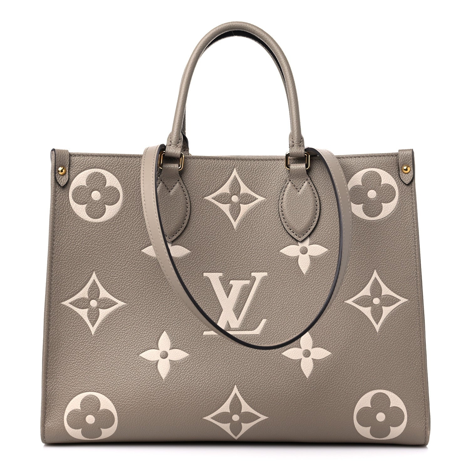 Louis Vuitton Empreinte Monogram Giant Onthego MM Tourterelle Creme 1 of 12
