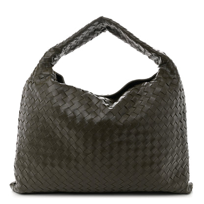 Bottega Veneta Calfskin Intrecciato Large Hop Kaki 1 of 11