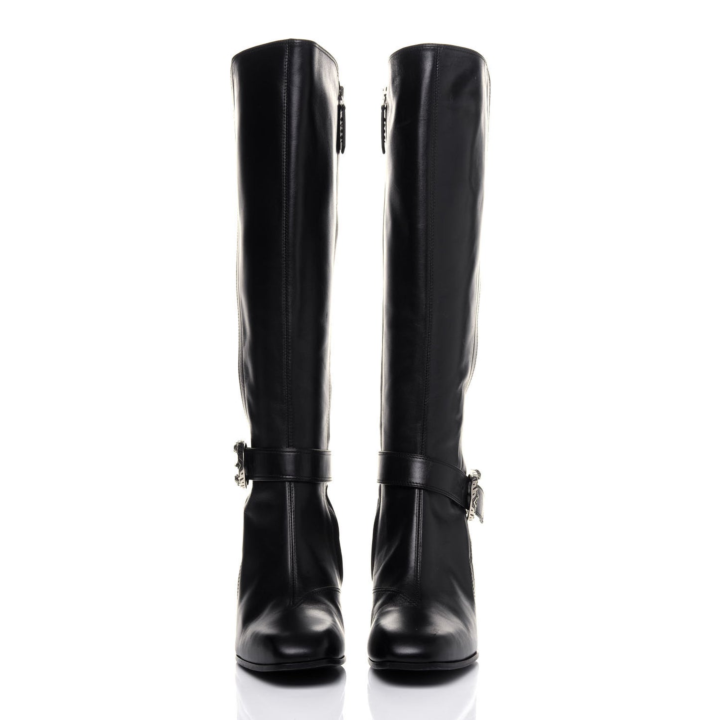 Calfskin Dionysus Elizabeth Knee High Boots 38 Black