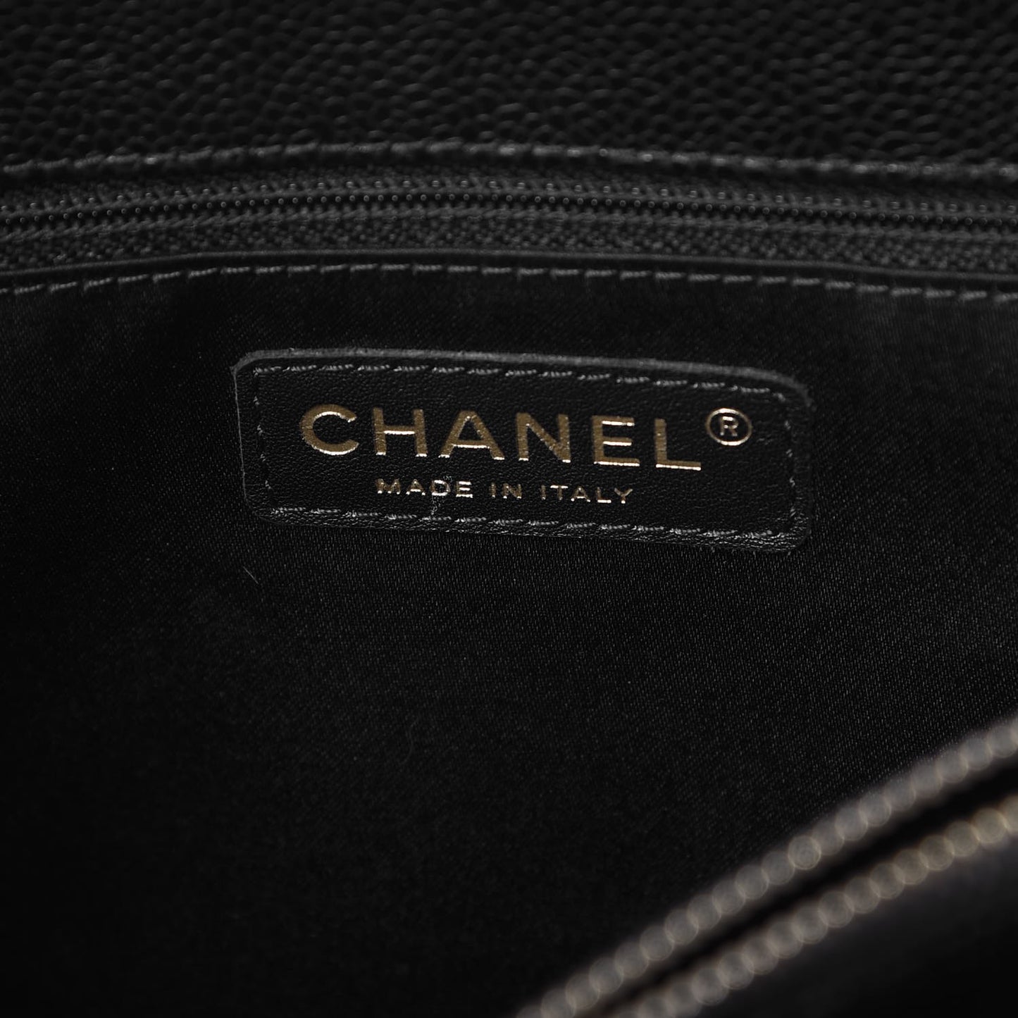 Caviar Quilted Grand Shopping Tote GST Black