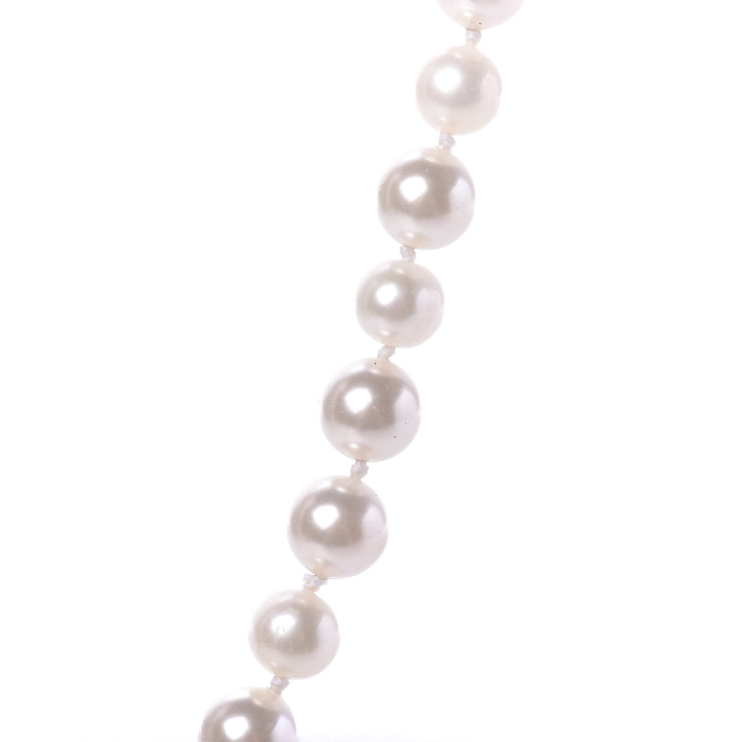 Chanel Pearl CC Short Necklace Silver 3 of 7