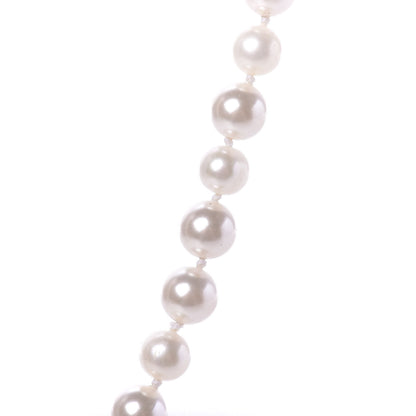 Chanel Pearl CC Short Necklace Silver 3 of 7