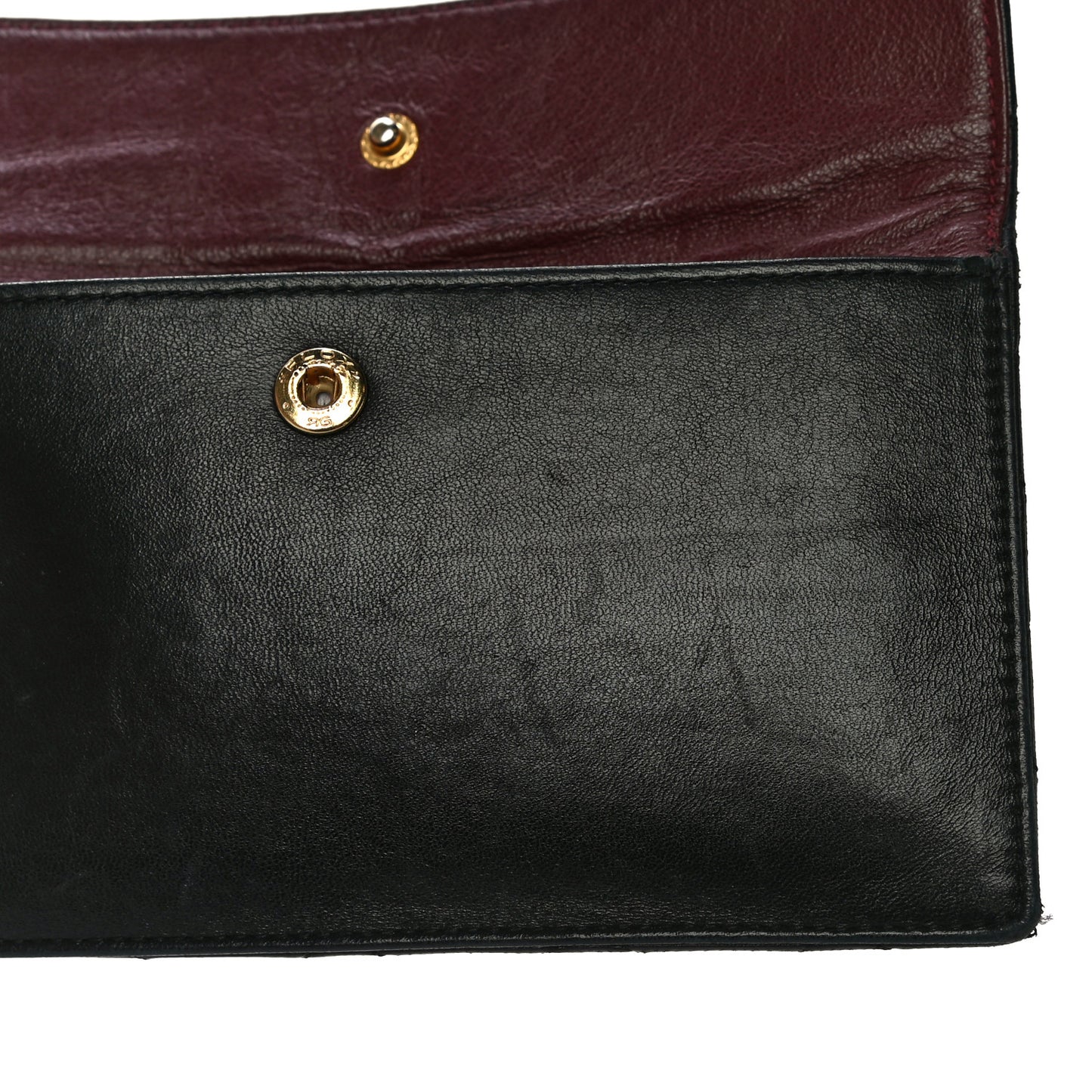 Lambskin Quilted Flap Pouch Black