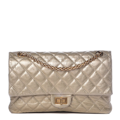 Chanel Metallic Aged Calfskin Quilted 2.55 Reissue 226 Flap Gold 1 of 21