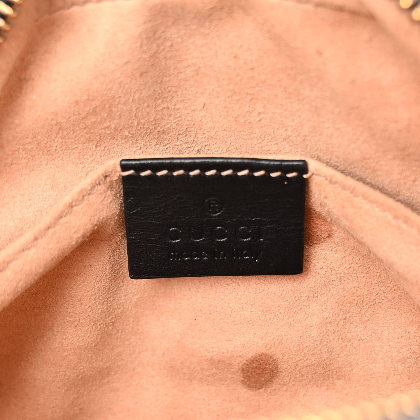 Calfskin Matelasse Mini GG Marmont Chain Shoulder Bag Black