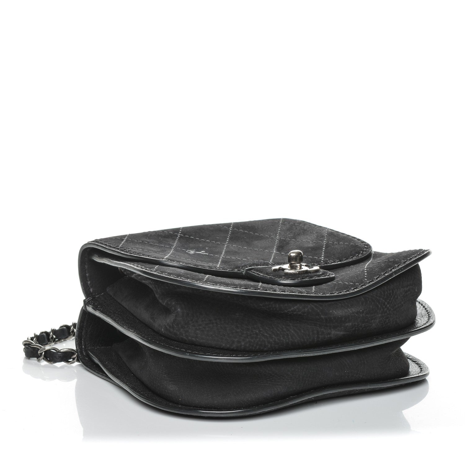 Chanel Suede Small Coco Twin Flap Black 4 of 9