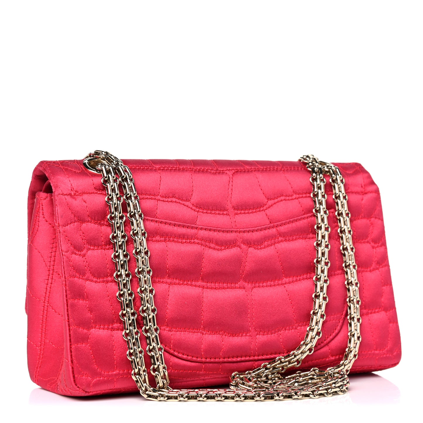 Satin Coco's Croc 2.55 Reissue 225 Flap Pink