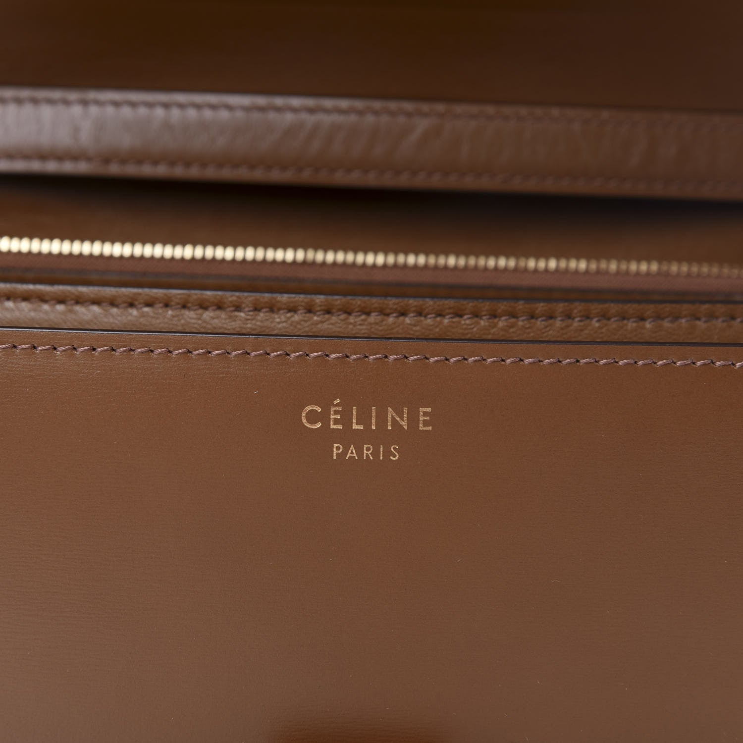 Celine Box Calfskin Medium Classic Box Flap Bag Camel 5 of 10