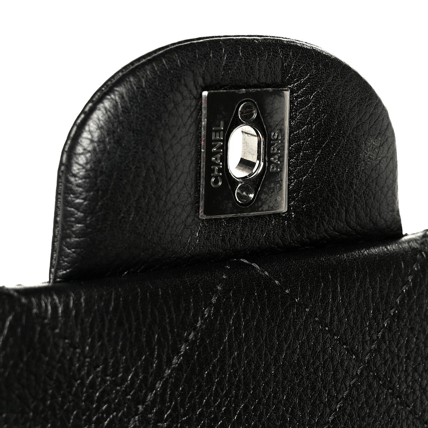 Chanel Calfskin Quilted XXL Travel Flap Bag Black 6 of 12