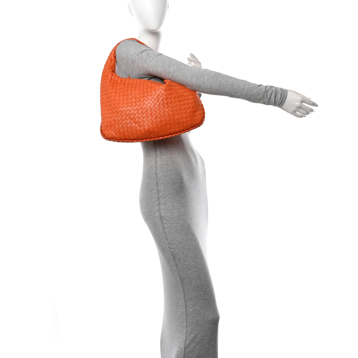 Bottega Veneta Nappa Intrecciato Medium Veneta Hobo Orange 2 of 13