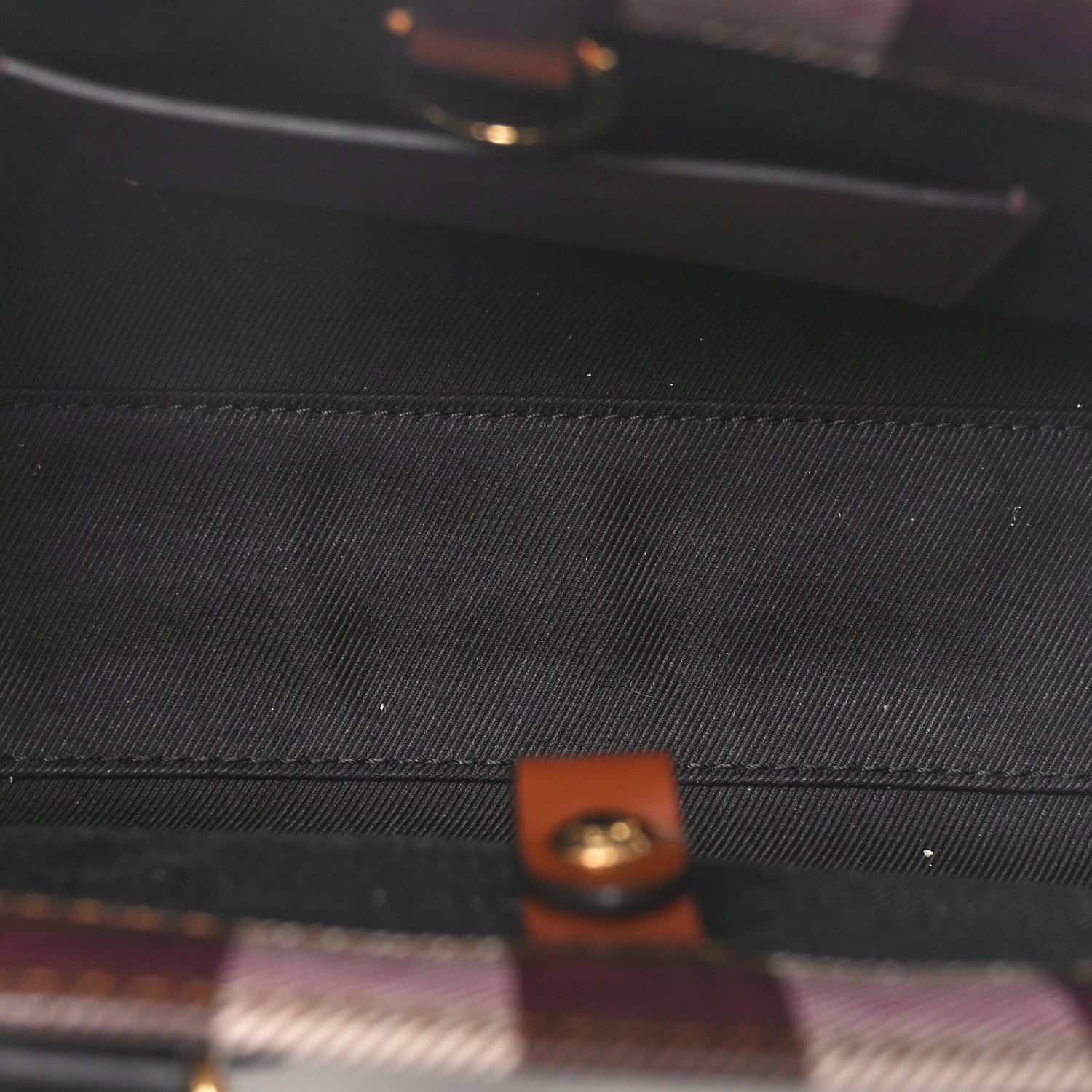 Burberry E-Canvas Check Calfskin Mini Freya Tote Dark Birch Brown 5 of 9