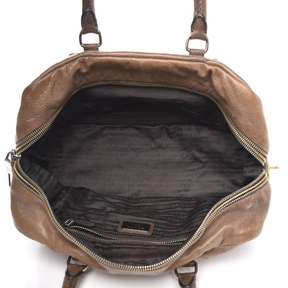 Prada Glace Calf Ombre Bowler Argilla Sfumato 5 of 12