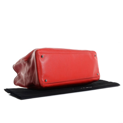 Chanel Lambskin Executive Cerf Shopper Tote Red 4 of 7