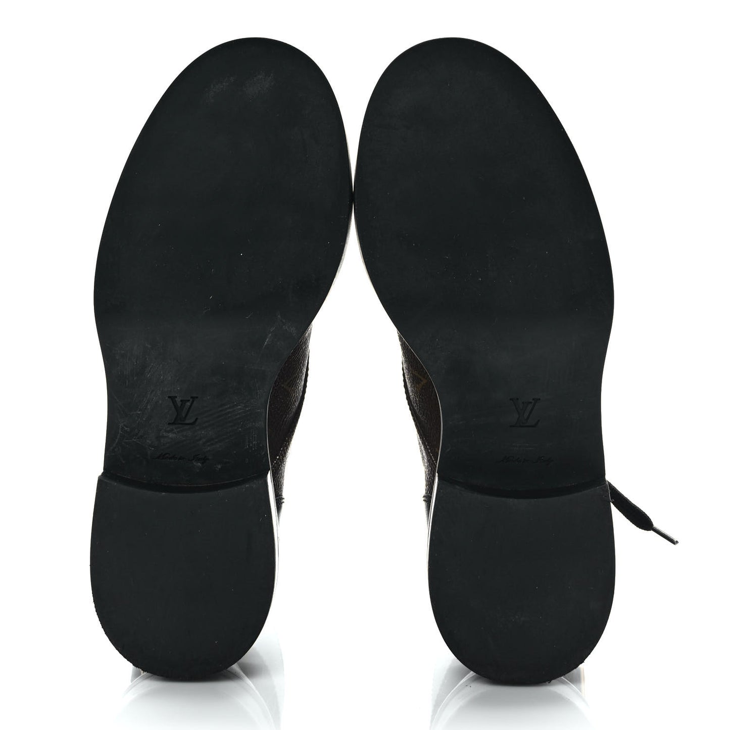 Calfskin Monogram Wonderland Flat Ranger Boots 35.5 Black