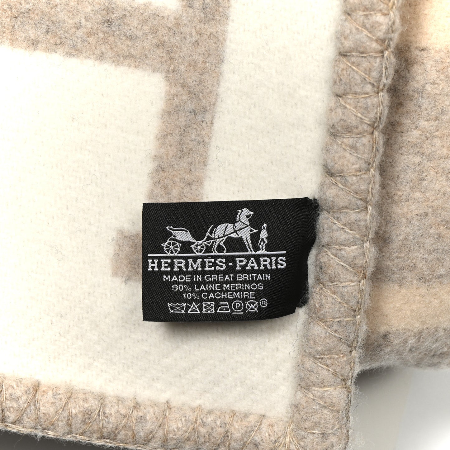 Wool Cashmere Avalon III Blanket Coco Camomille
