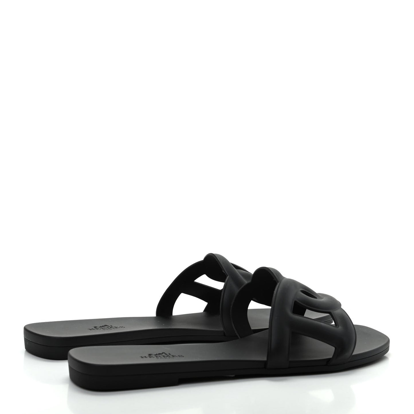 Rubber Aloha Sandals 38 Black