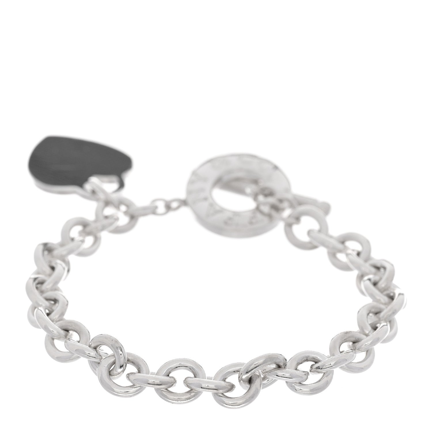 Tiffany Sterling Silver Heart Tag Toggle Bracelet 2 of 3