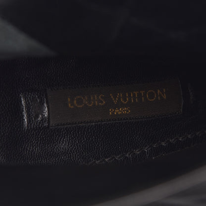 Louis Vuitton Suede Peep Toe Ankle Boots 37 Black 23 of 23