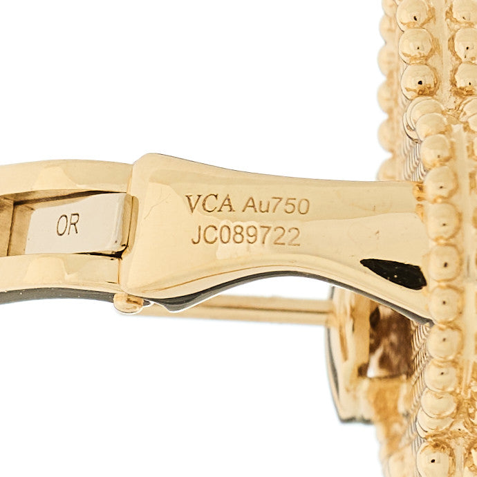 Van Cleef & Arpels 18K Yellow Gold Magic Alhambra Earrings 4 of 5
