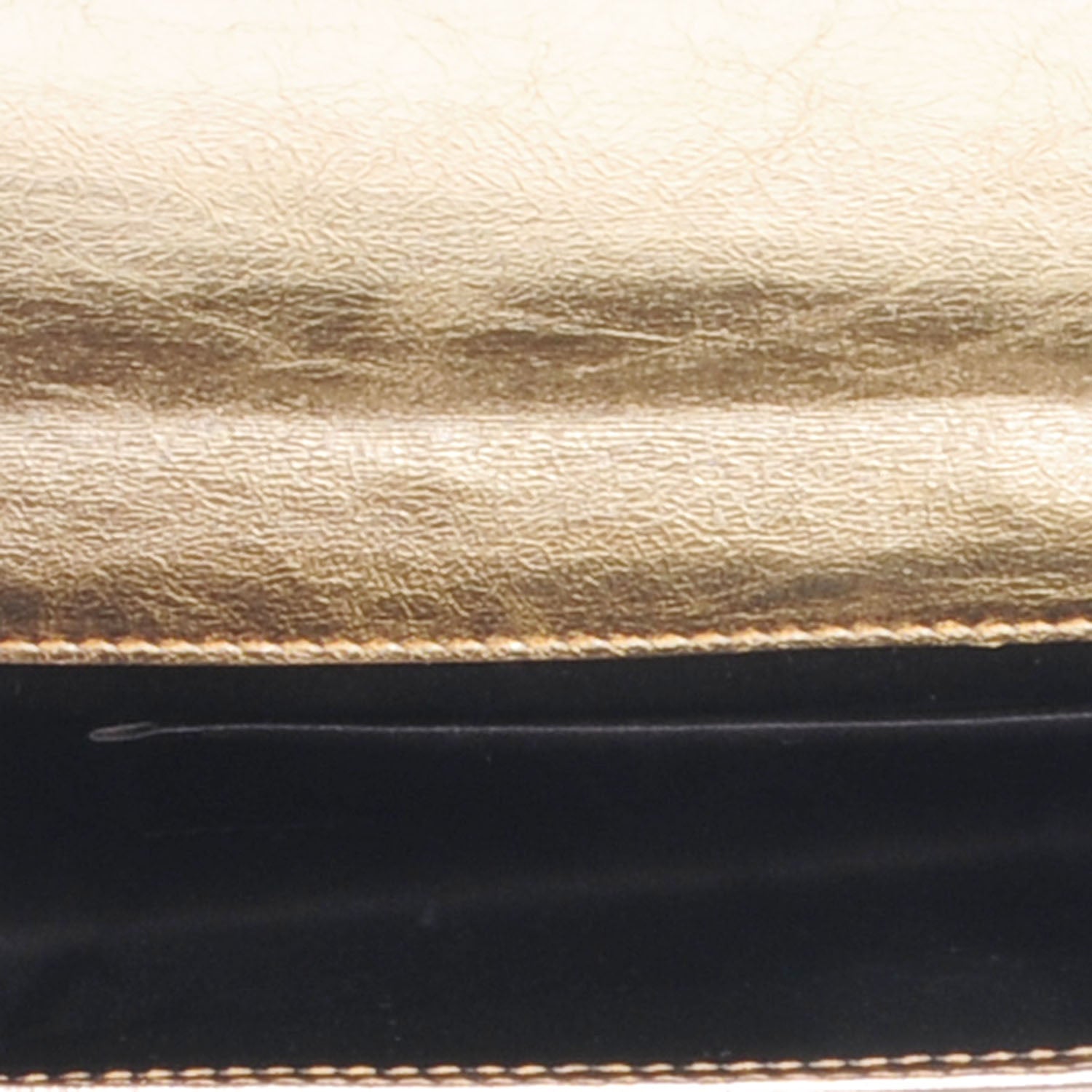 Saint Laurent Metallic Leather Large Belle De Jour Clutch Gold 5 of 7