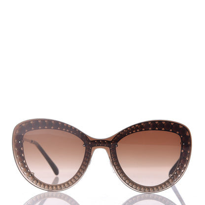 Chanel Acetate Metal Pearl Butterfly Sunglasses 4236-H Brown 2 of 6