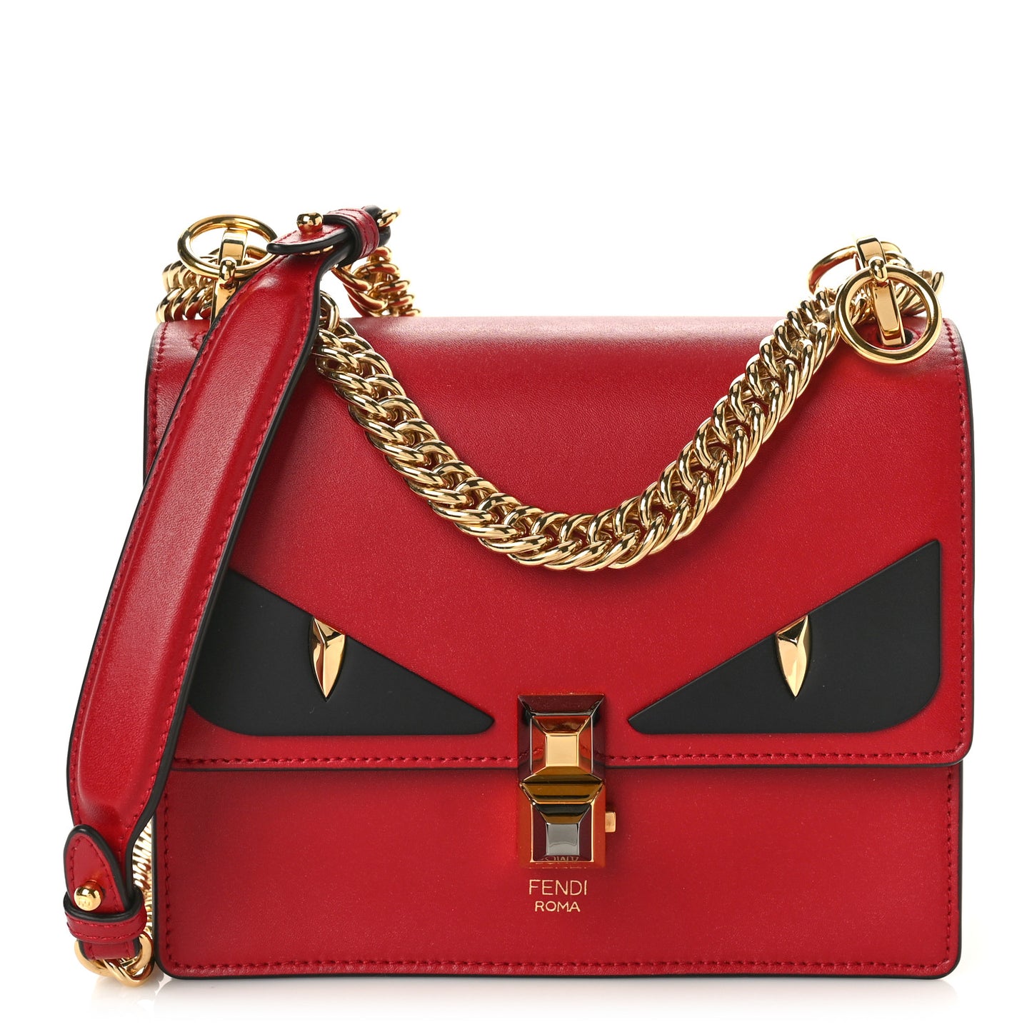 Vitello Liberty Monster Eyes Small Kan I Shoulder Bag Fragola