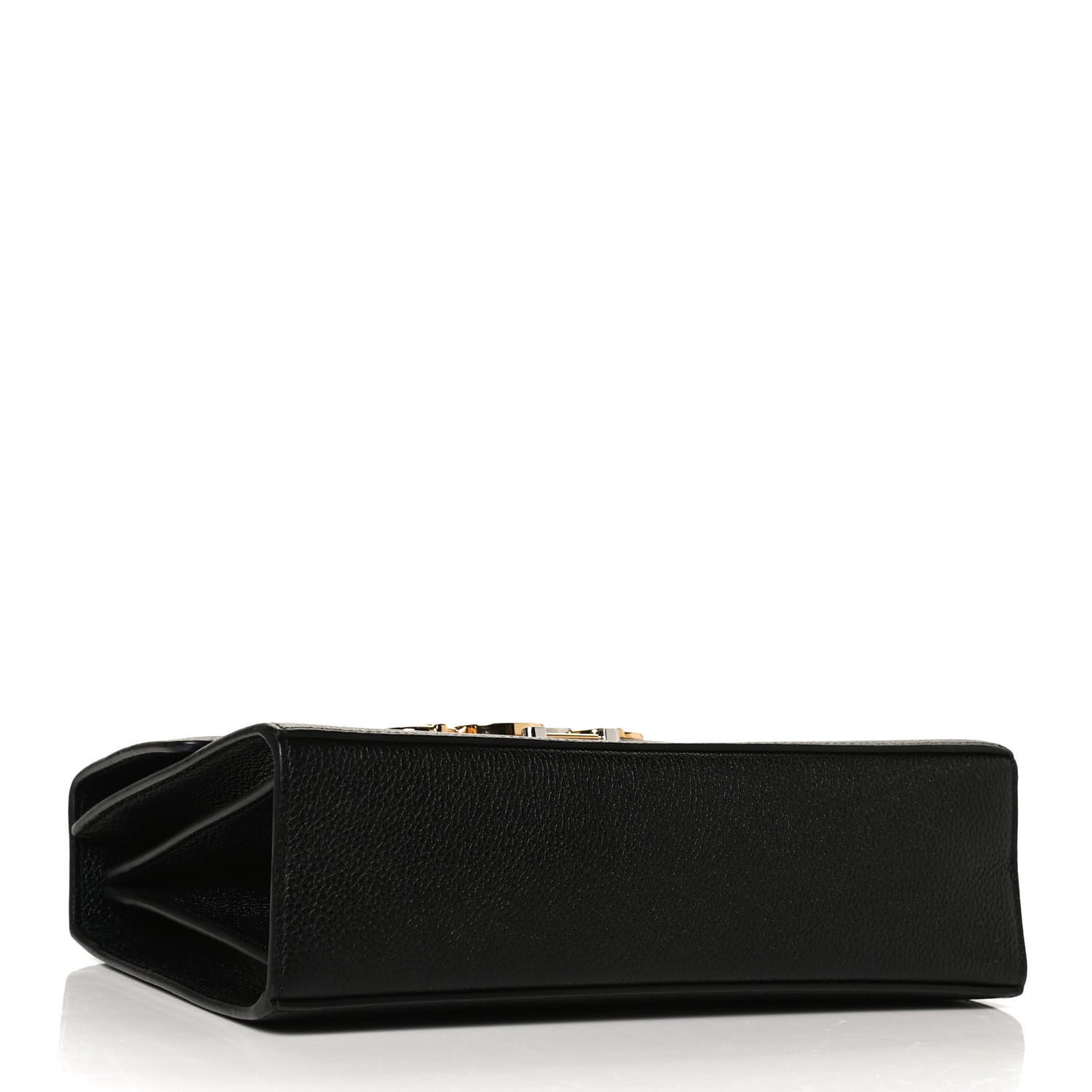 Grainy Calfskin Small Zumi Shoulder Bag Black