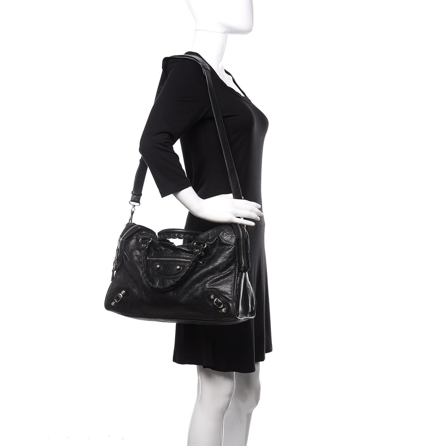 Agneau Giant 12 Silver Hardware City Black