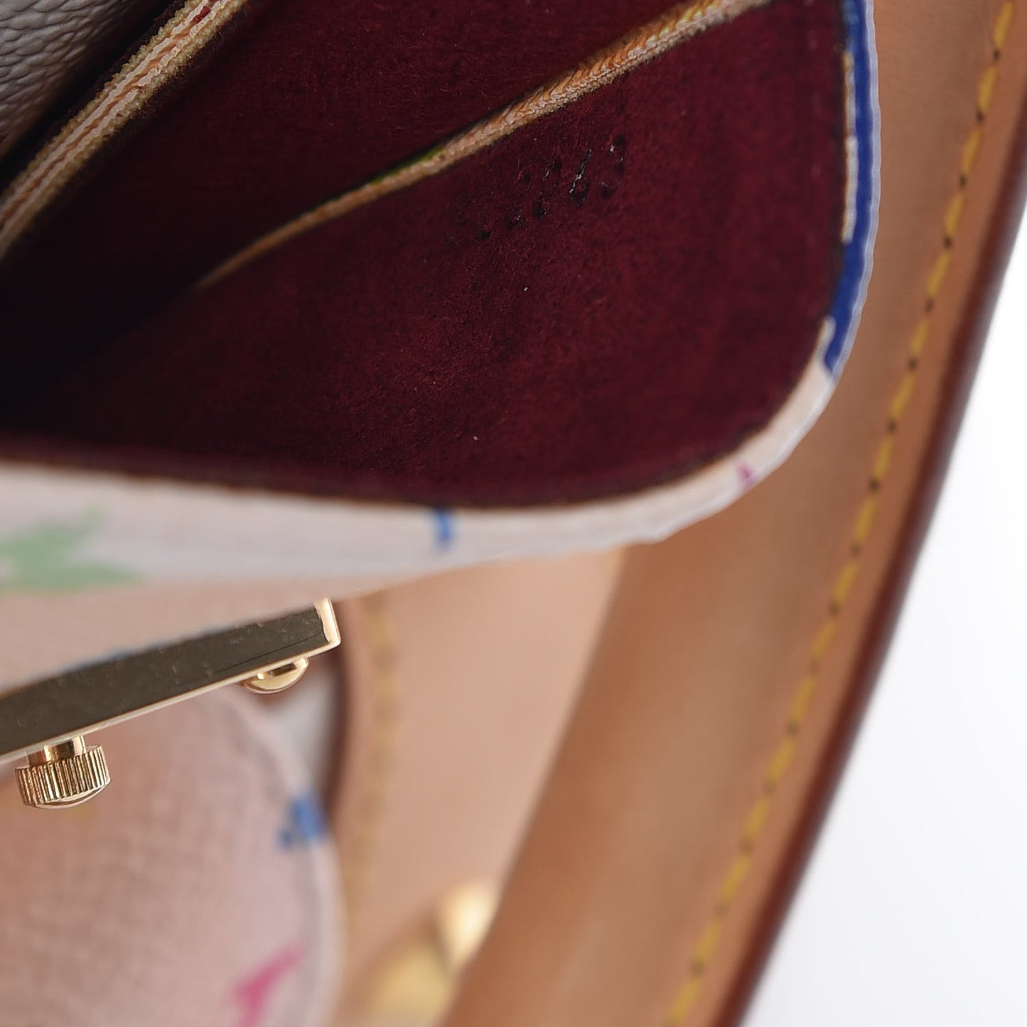 Monogram Multicolor Keepall 45 White