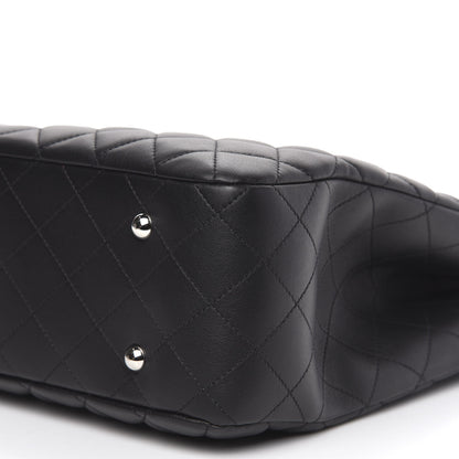 Chanel Calfskin Quilted Large Classic Shopping Tote Black 9 of 10