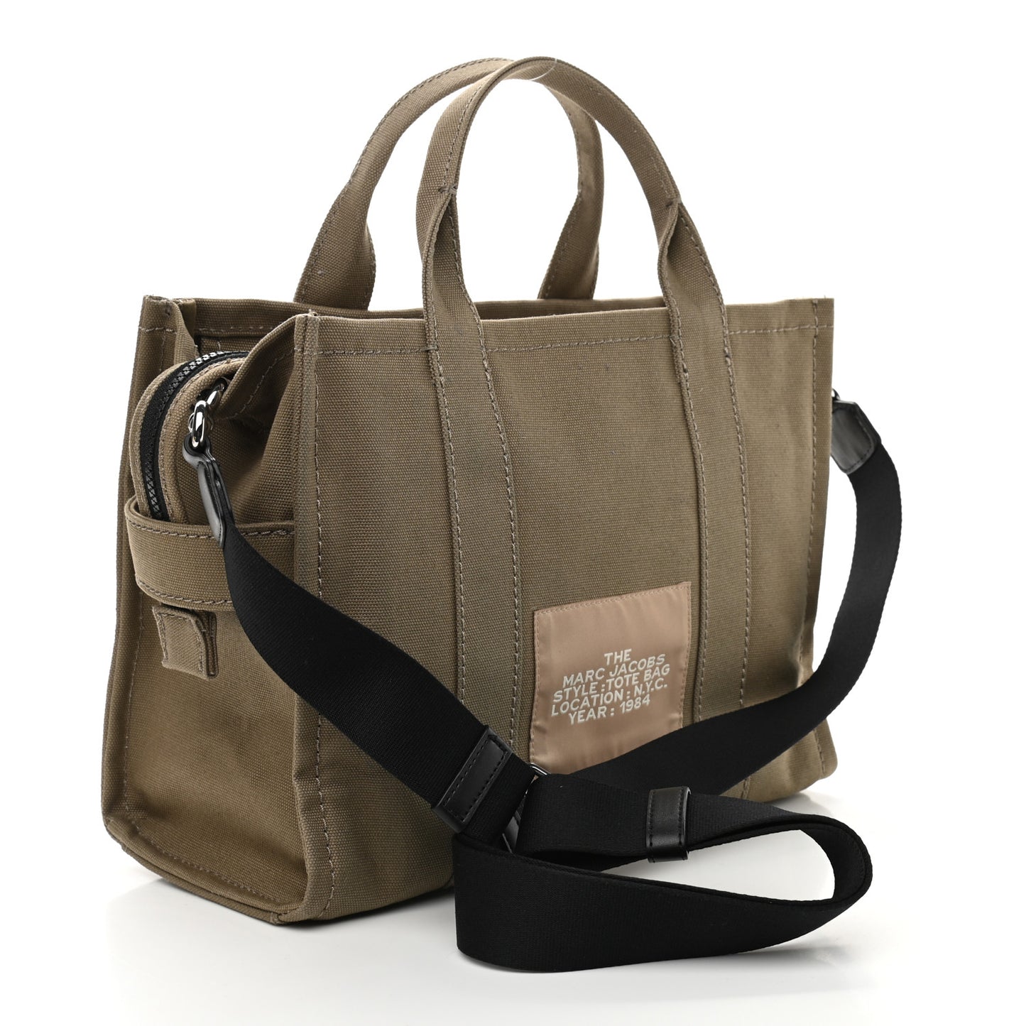 Cotton Canvas The Traveler Tote Bag Slate Green