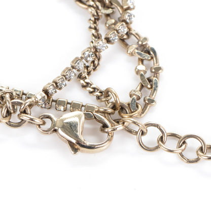 Chanel Crystal CC Chain Bracelet Gold 3 of 5