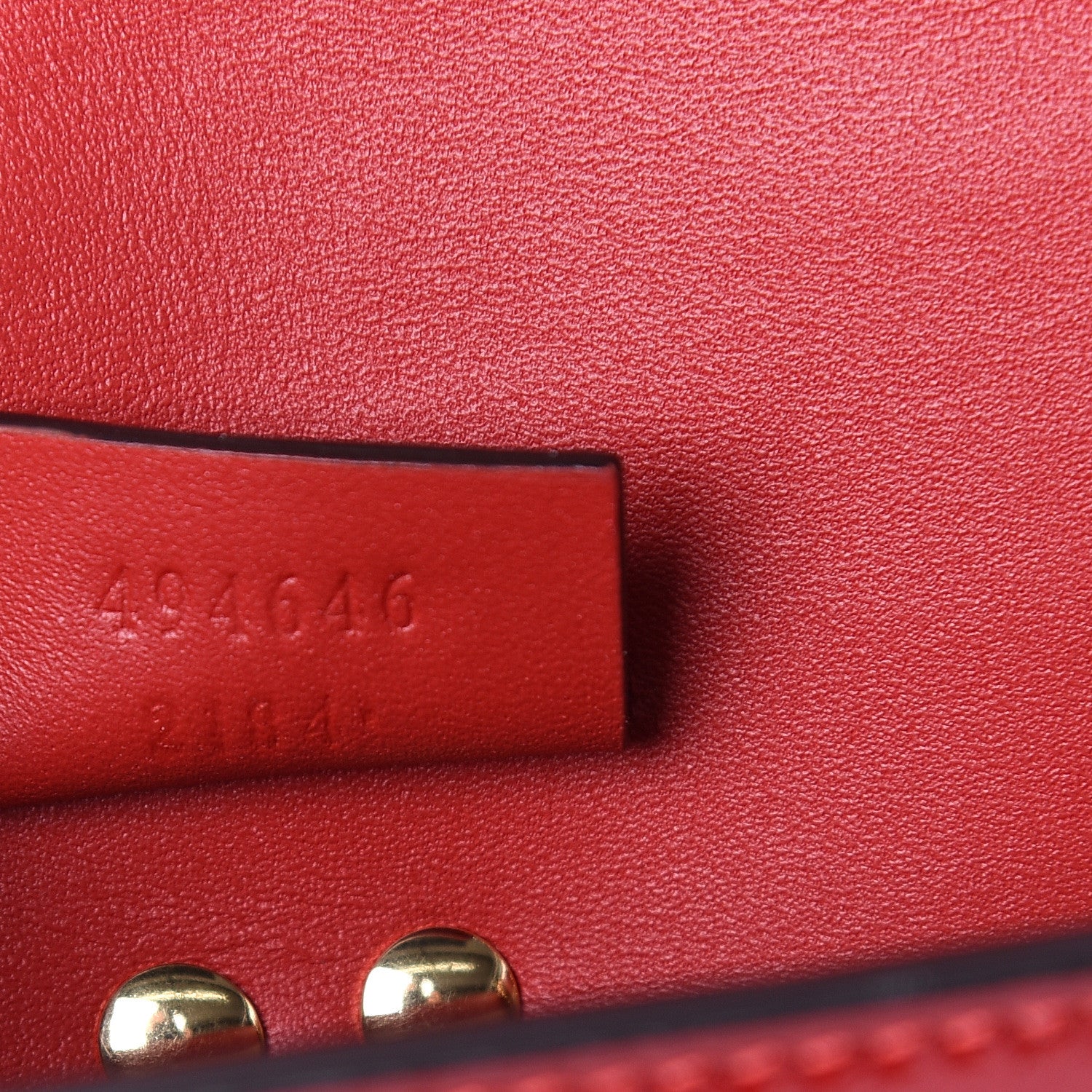 Gucci Patent Embroidered Super Mini Sylvie Chain Shoulder Bag Red 6 of 9