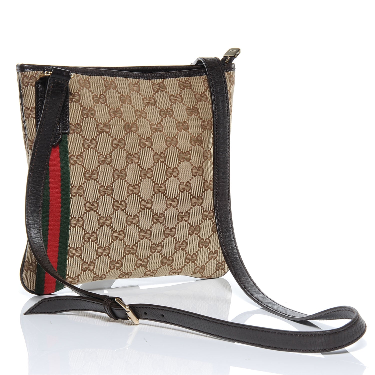 Gucci Monogram Web Jolicoeur Charms Messenger Ebony 3 of 7