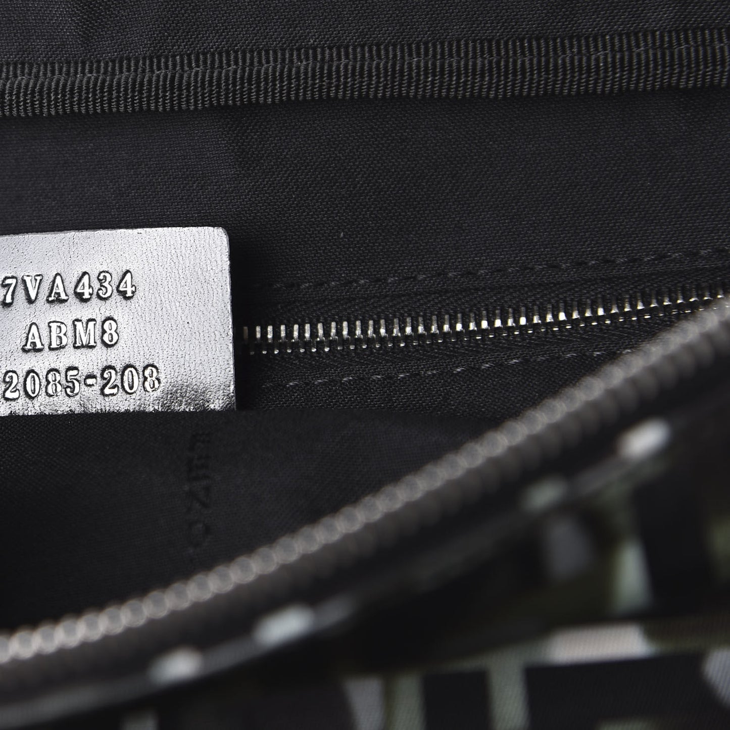Nylon CamouFF Belt Bag Black Multicolor