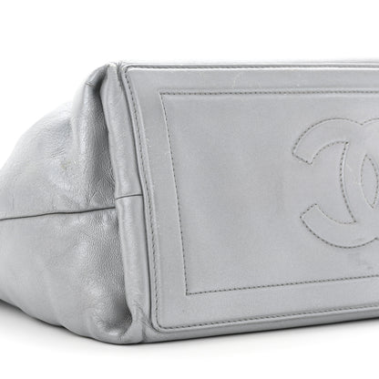 Chanel Metallic Lambskin Quilted Small Coco Cocoon Reversible Tote Light Grey 9 of 23