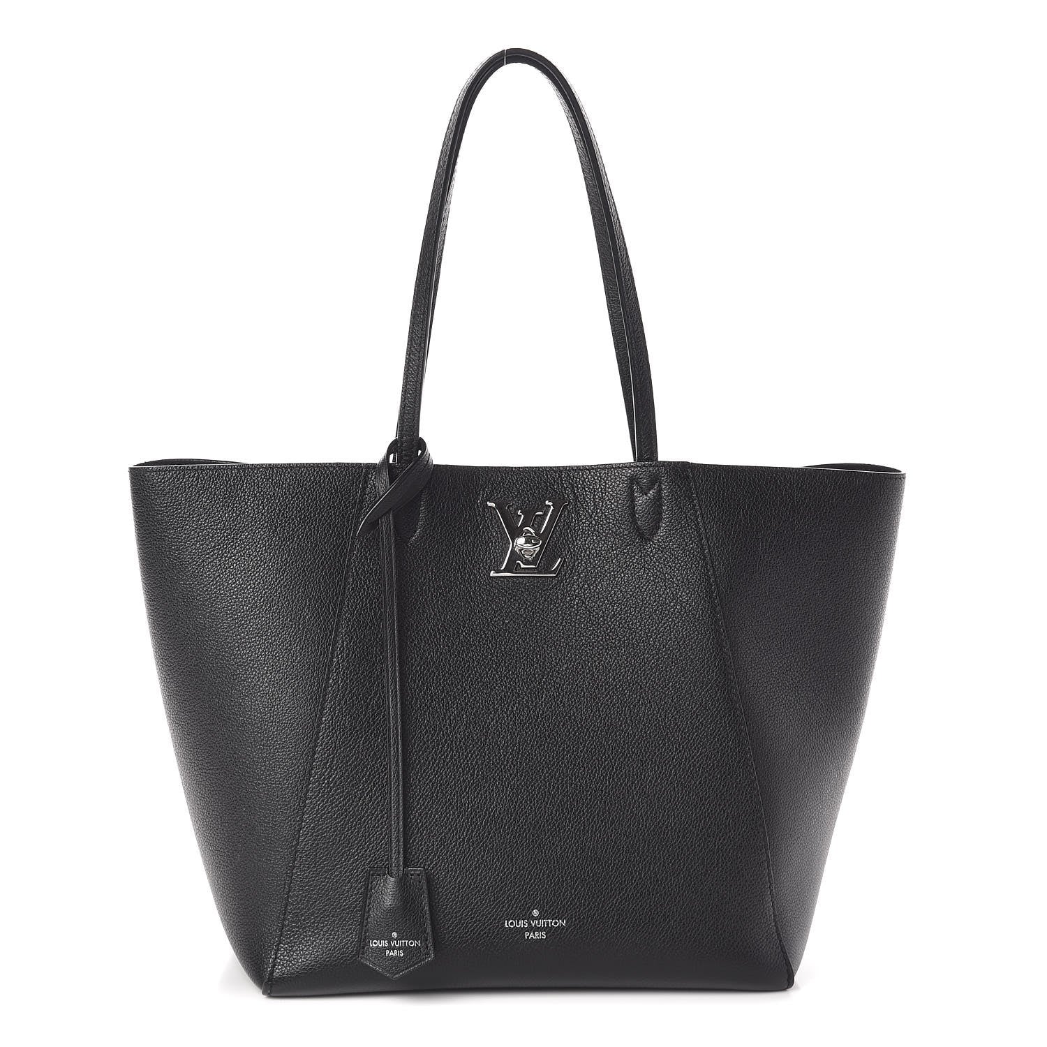 Louis Vuitton Calfskin Lockme Cabas Black 1 of 13