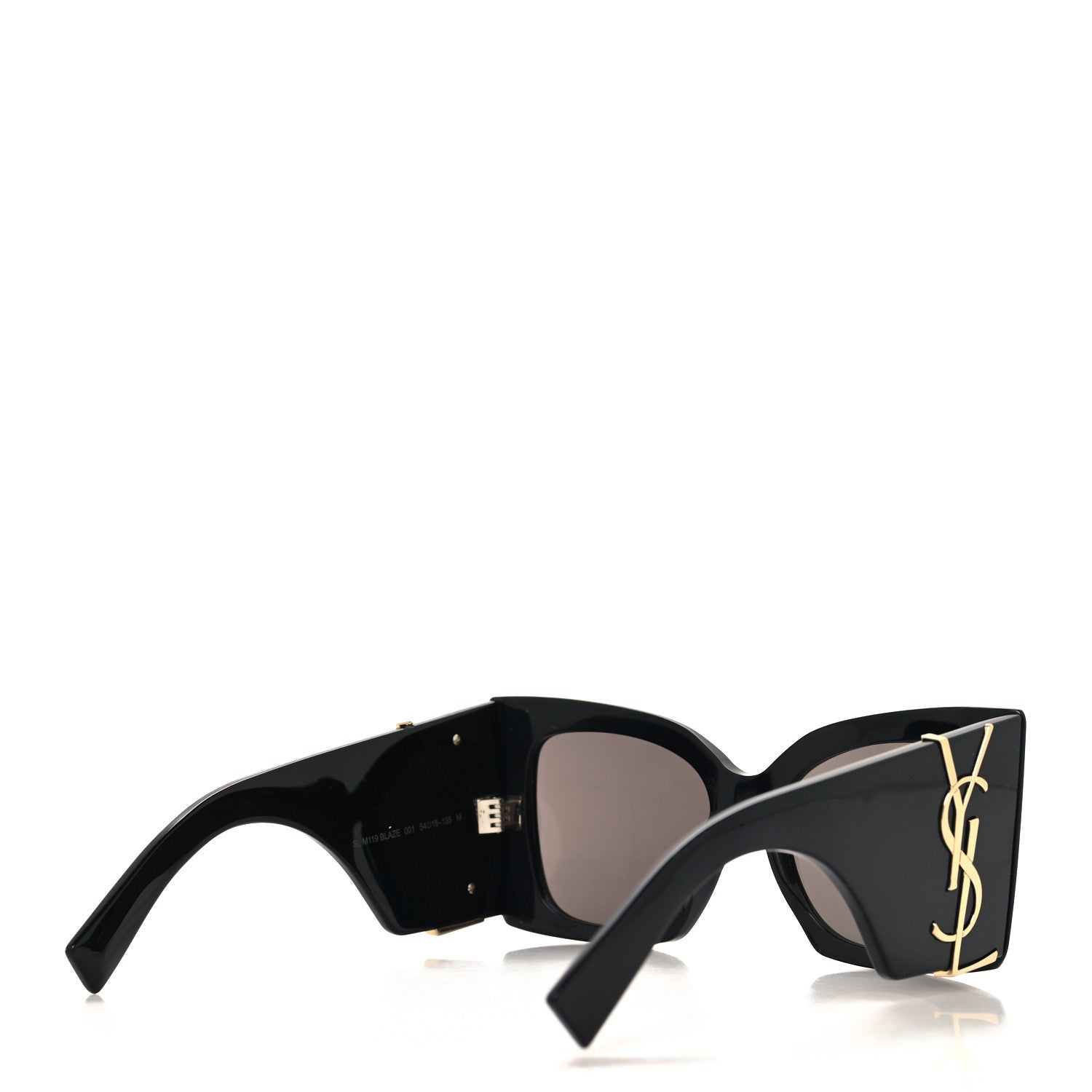 Saint Laurent Acetate Blaze Sunglasses SL M119 Black 4 of 8