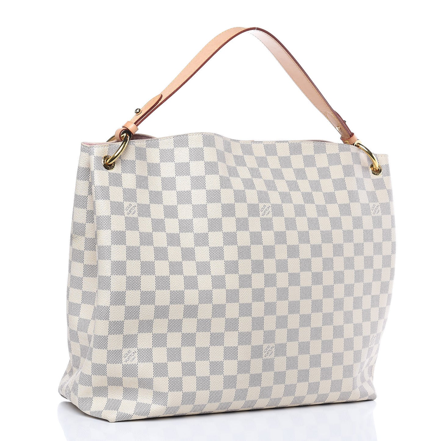 Damier Azur Graceful MM Rose Ballerine