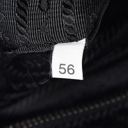 Prada Canvas Canapa Saffiano Duffle Bag Marmo Black 7 of 7