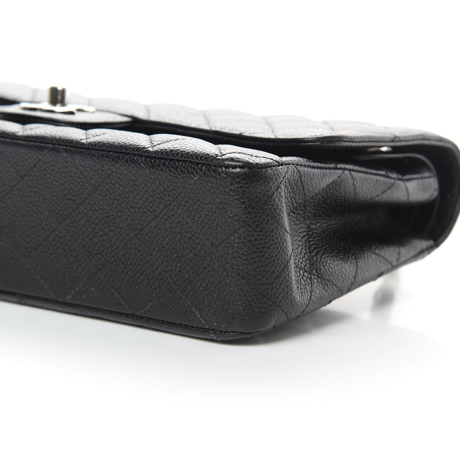 Chanel Caviar Quilted Medium Double Flap Black 10 of 11