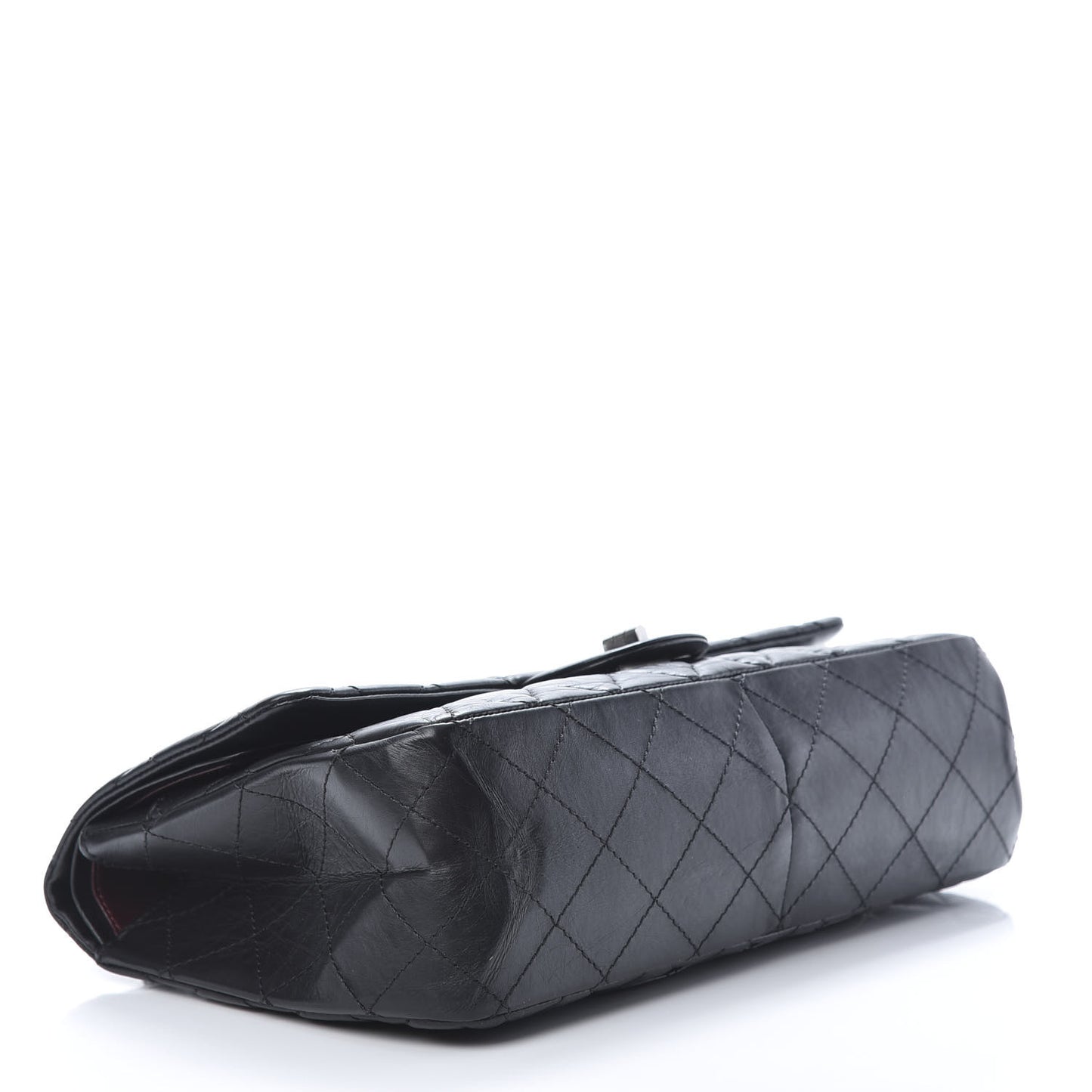 Aged Calfskin Quilted 2.55 Reissue 227 Flap Black