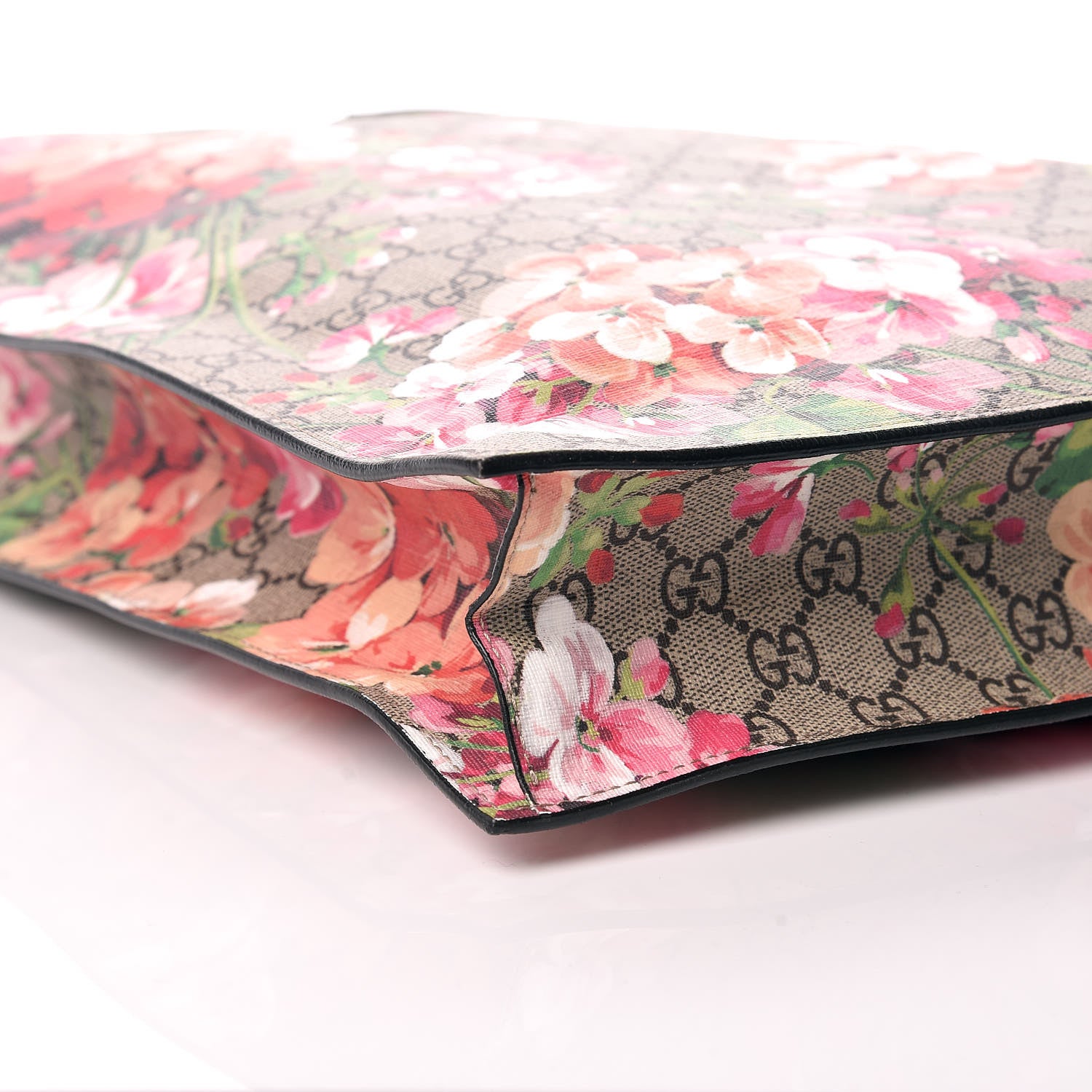 Gucci Soft GG Supreme Monogram Blooms Vertical Tote Beige Multicolor Dry Rose 7 of 12