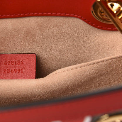 Gucci GG Supreme Monogram Apple Small Padlock Tote Beige Multicolor Lobster Red 6 of 10